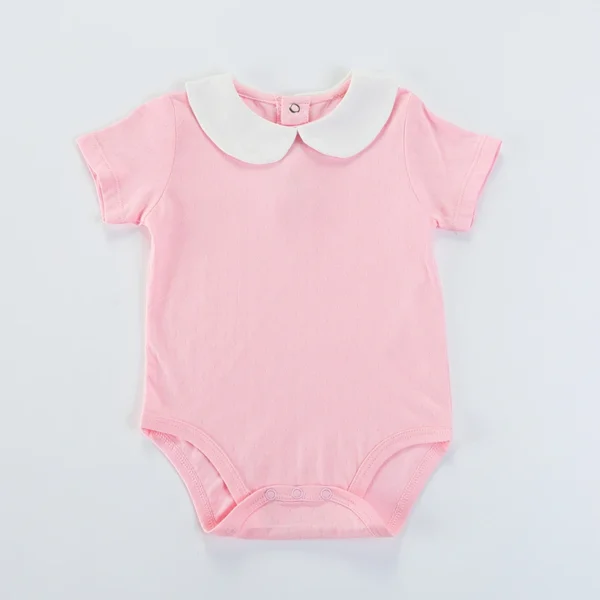 Baby Clothing Newborn Girl Bodysuit Peter Pan Collar Short Sleeve Jumpsuit Kid Summer Thin Clothes Cotton Mesh Pointelle Overall - Imagem 6
