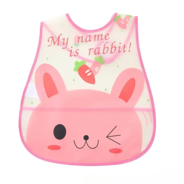 Reusable Baby Waterproof Bib Cartoon EVA Saliva Towel Anti Dirty Apron Feeding Drool Towel for 1-3 Years Old Choldren - Imagem 5