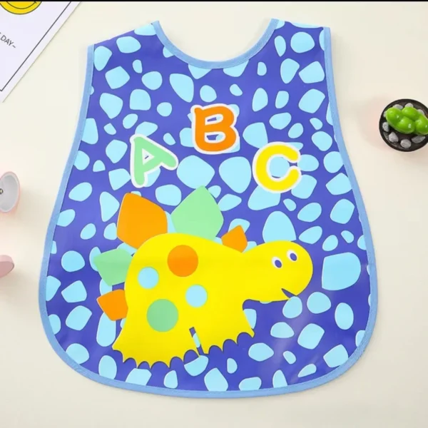 Reusable Baby Waterproof Bib Cartoon EVA Saliva Towel Anti Dirty Apron Feeding Drool Towel for 1-3 Years Old Choldren - Imagem 3