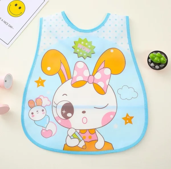 Reusable Baby Waterproof Bib Cartoon EVA Saliva Towel Anti Dirty Apron Feeding Drool Towel for 1-3 Years Old Choldren - Imagem 6