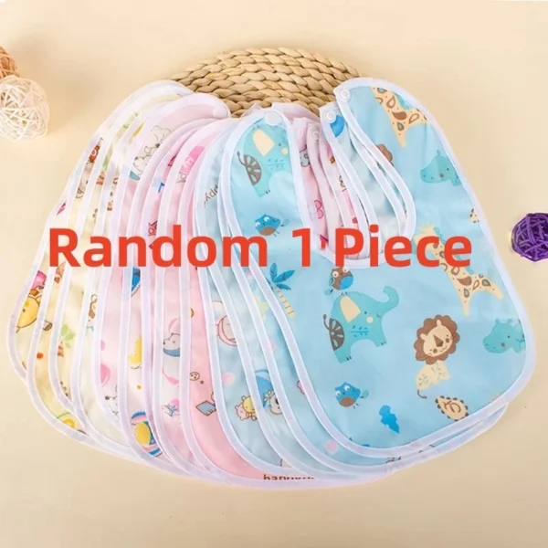 1PC Baby Bibs Cotton Waterproof Bib Children Feeding Clothes Protection Kids Toddler Scarf for Newborns Boys Girls Accessories